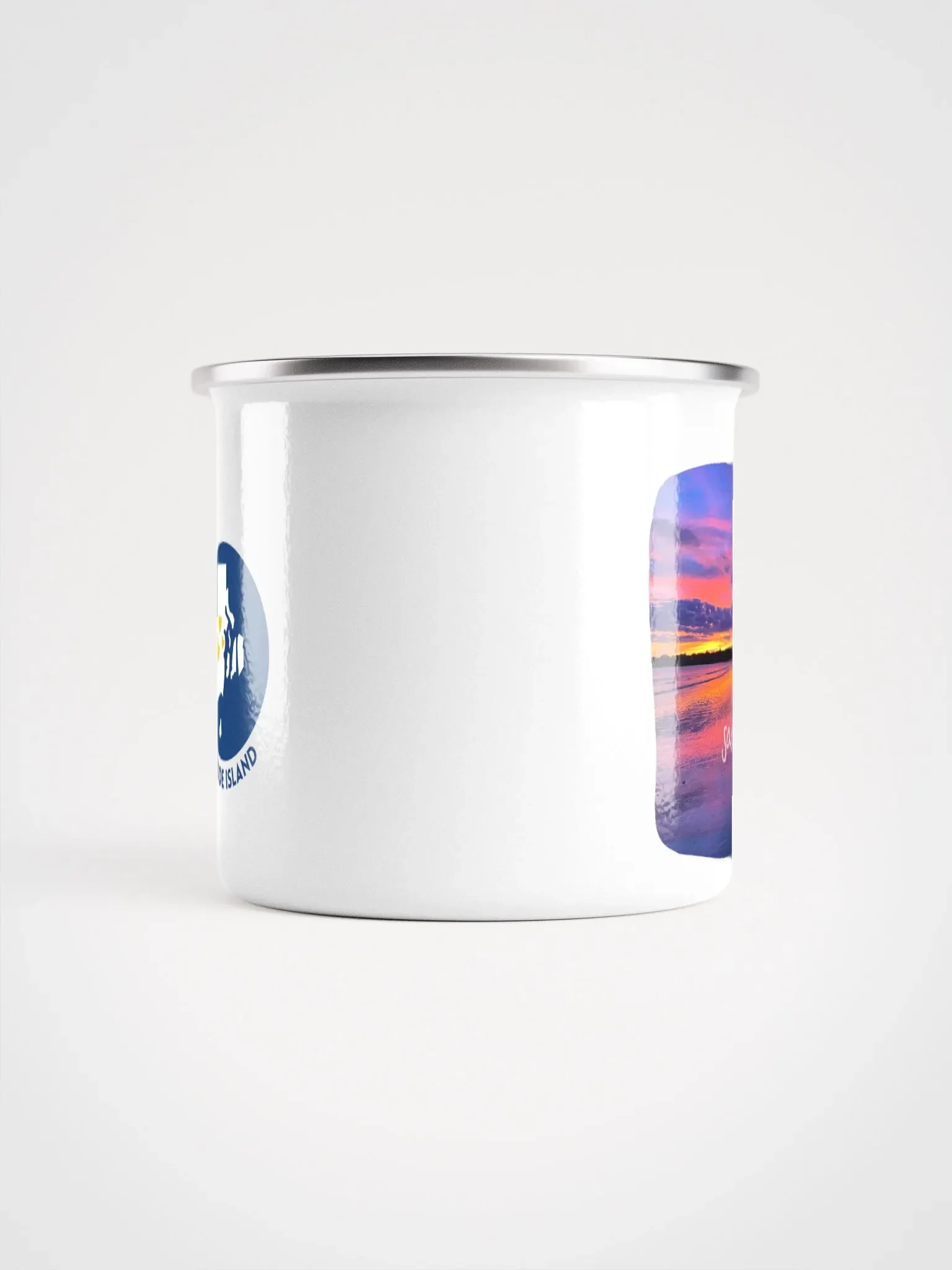The Ocean State Series: Sachuest Sunset Enamel Mug product image (5)
