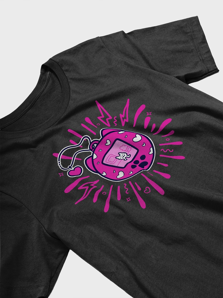 Lovely Digital Meow // T-Shirt - Neon Pink - Dark Mode product image (3)
