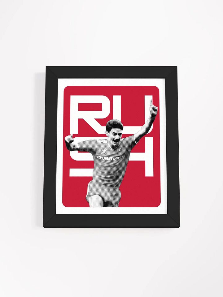 Ian Rush BW Liverpool Name Art Framed Print product image (2)