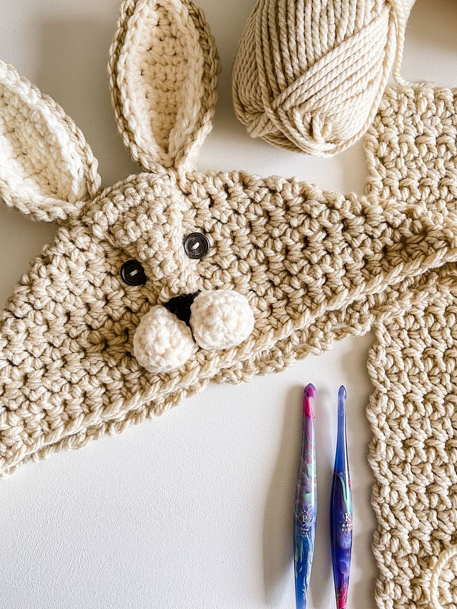 Hooded Rabbit Blanket Crochet Pattern product image (4)