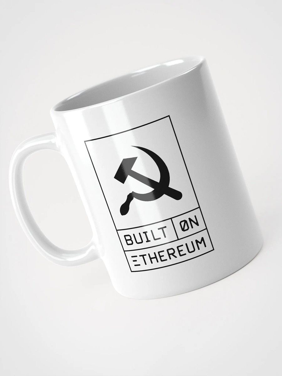 Built on Ethereum white mug product image (3)
