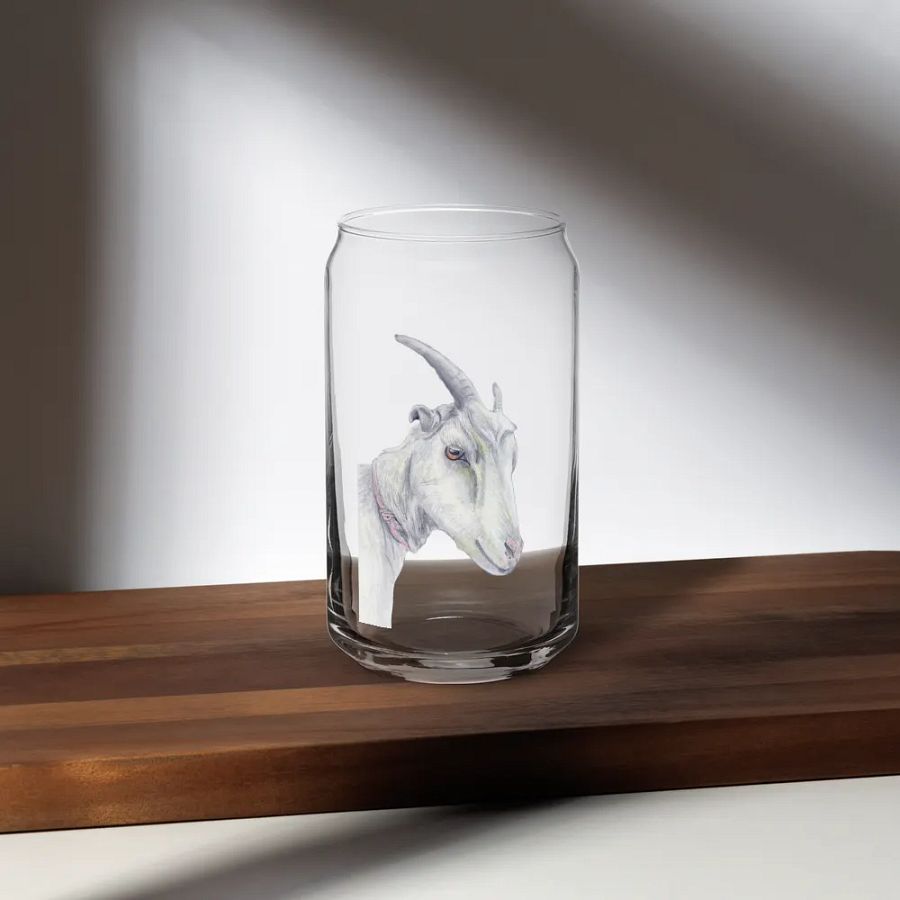 Goat Drawing Glass Can Cup product image (35)