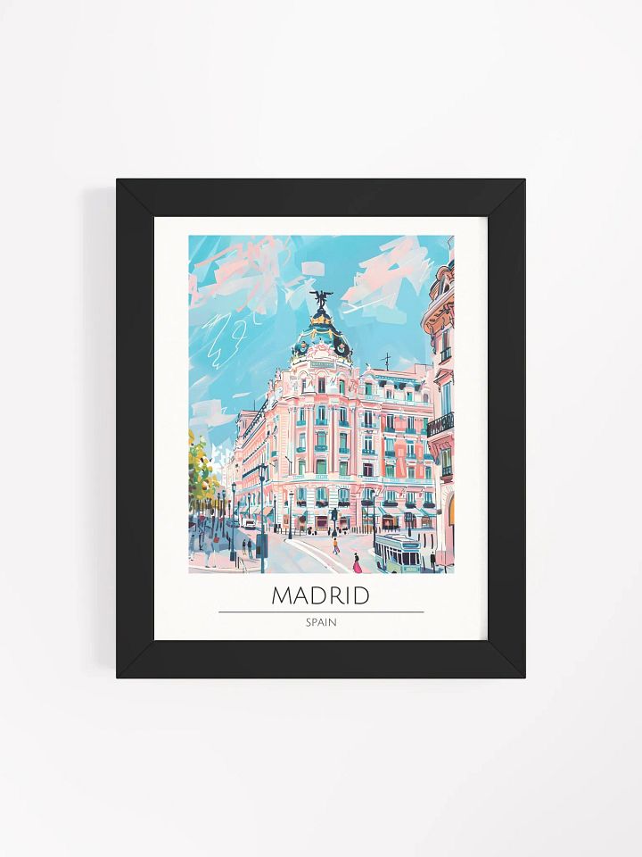 Madrid Spain Framed Travel Poster product image (1)