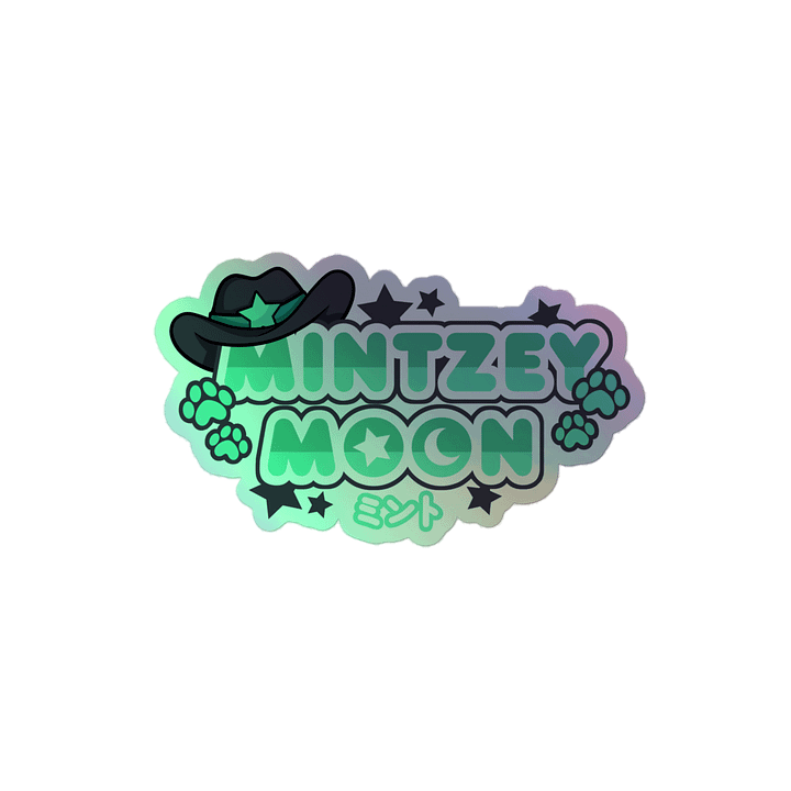 Mintzey Moon Cow Girl Logo Holo Sticker product image (2)