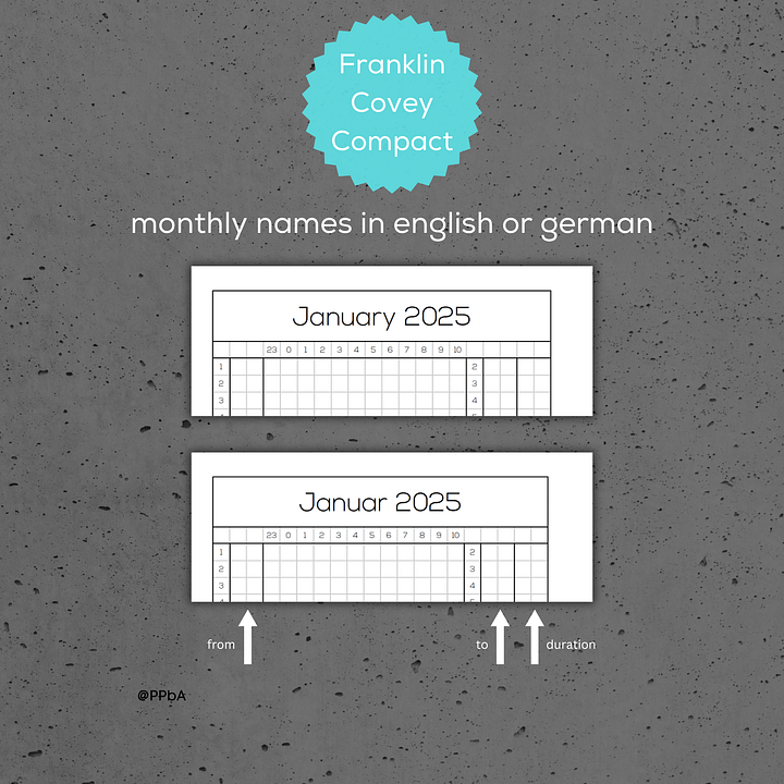 sleep tracker - Franklin Covey Compact - 2025 product image (2)