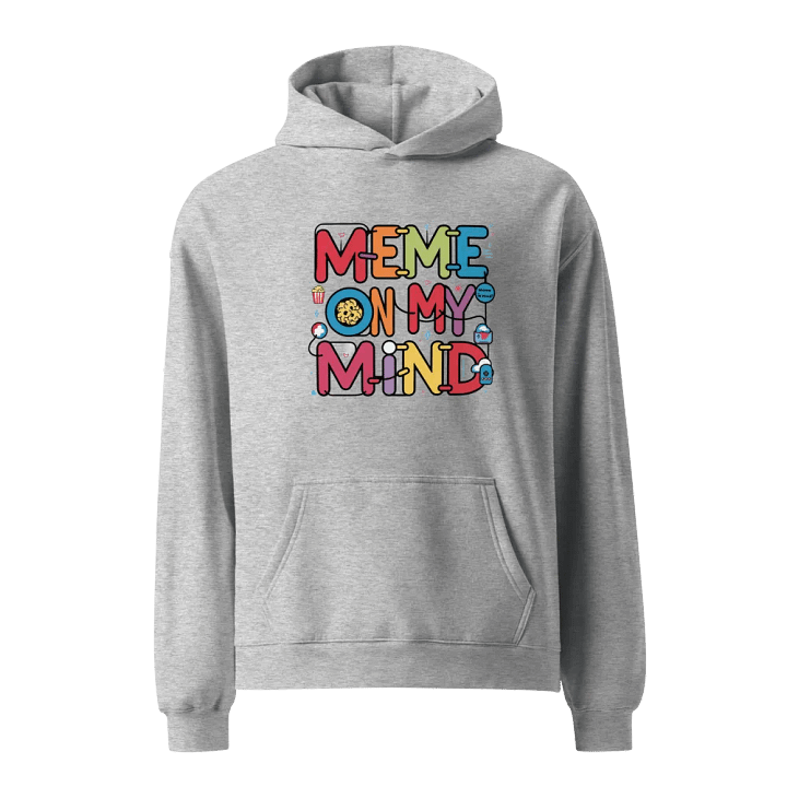 Meme On My Mind Oversized Hoodie product image (4)