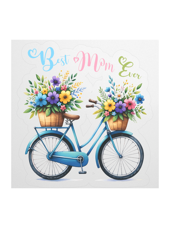 Design: Best Mom Ever Floral Bicycle
