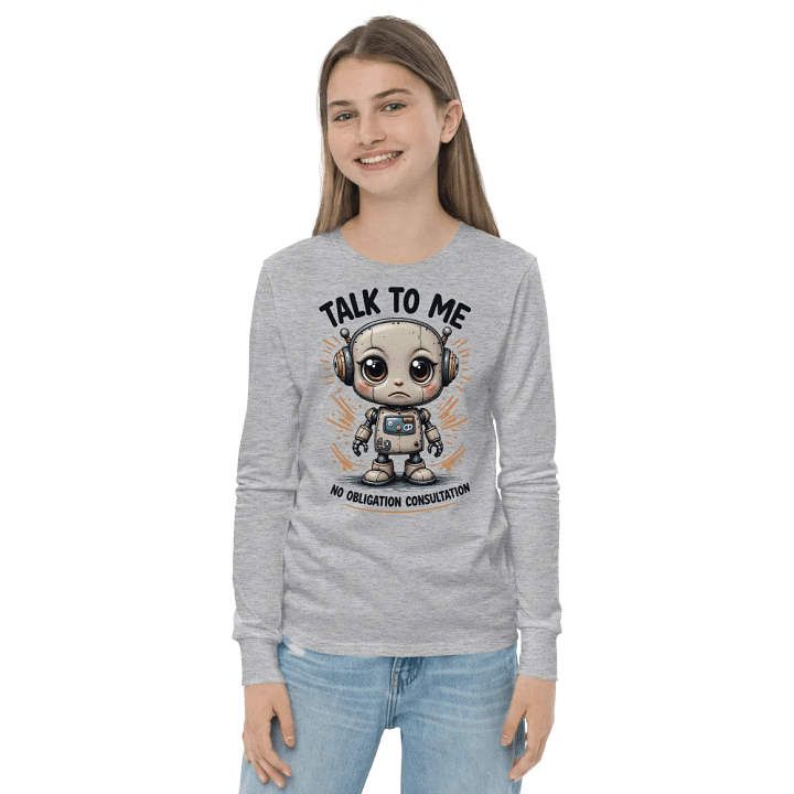 Sad Lonely Robot Long Sleeve Tee product image (8)