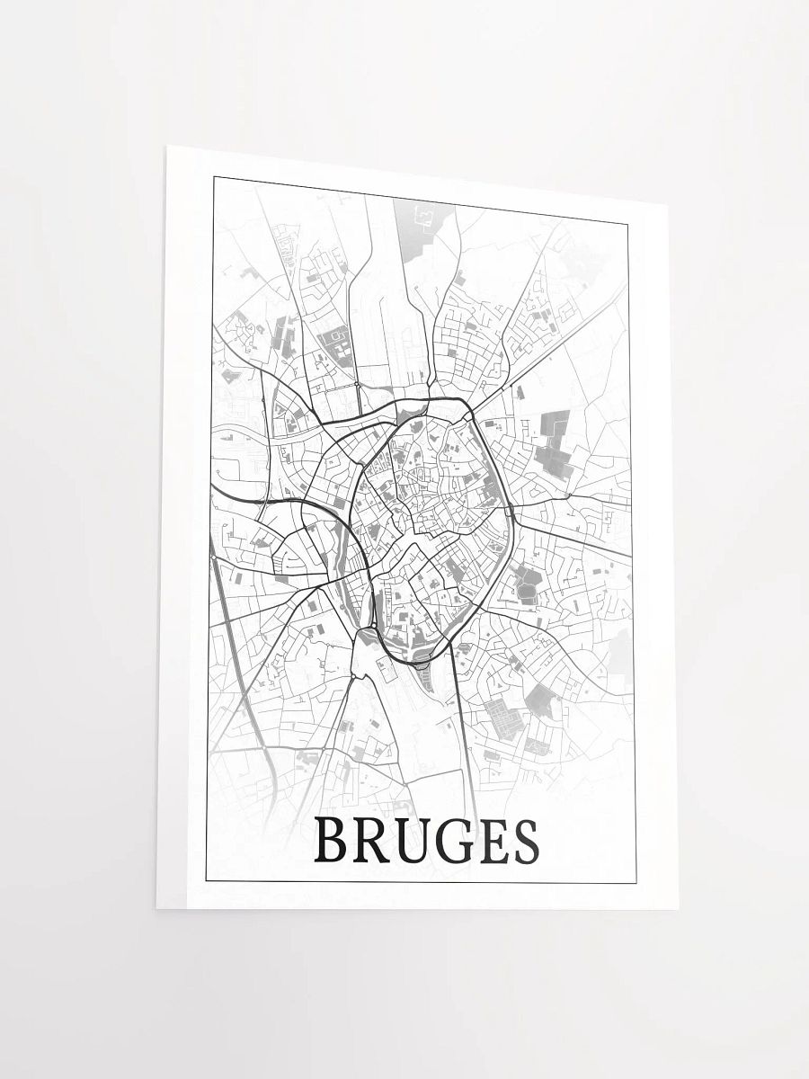 Bruges, Belgium, city map print product image (13)