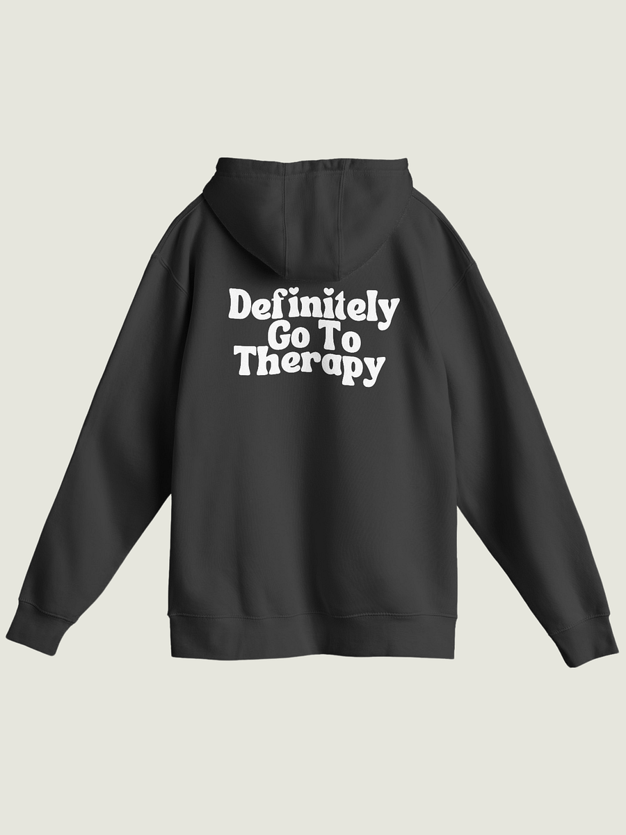 Definitely Go To Therapy Hoodie (Black) product image (1)