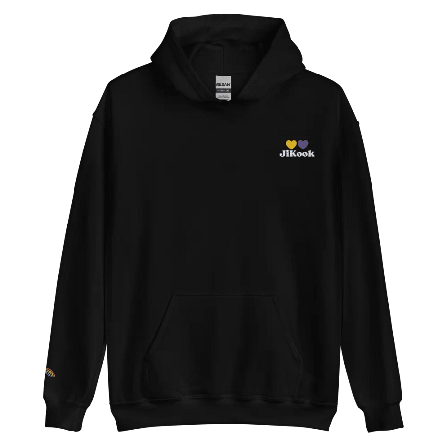 Purple and Gold hearts JiKook embroidered hoodie product image (8)