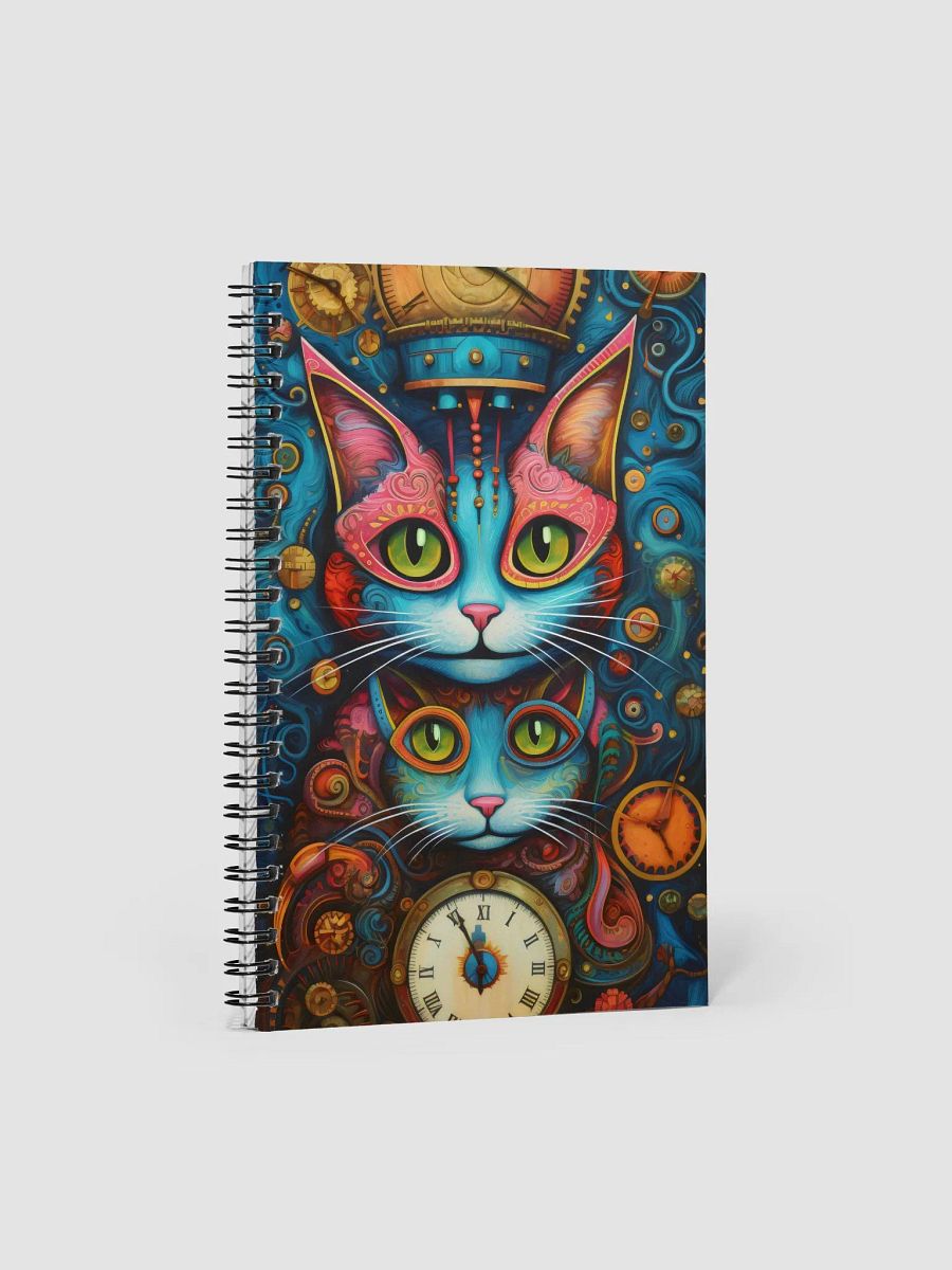 Whimsical Steampunk Cats Spiral Notebook product image (1)