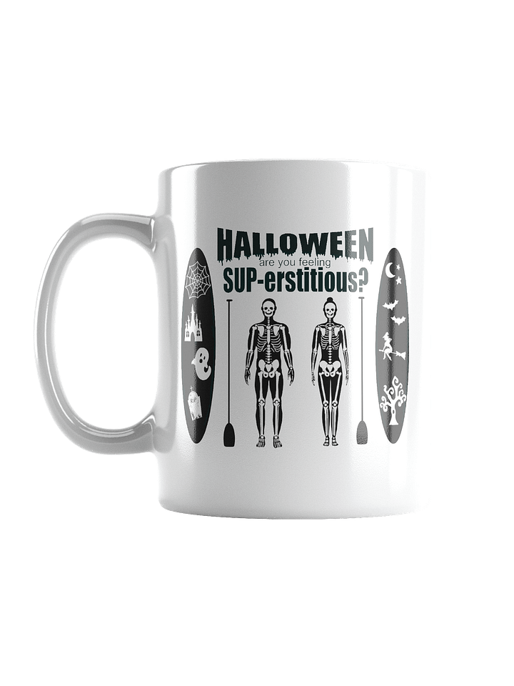 Spooky SUPerrstitious Halloween Mug for Paddle Boarders product image (1)