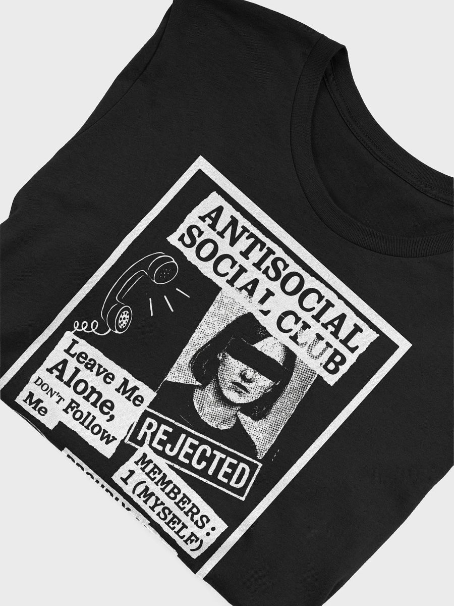 Antisocial Social Club Tee – Proudly Not Attending product image (2)