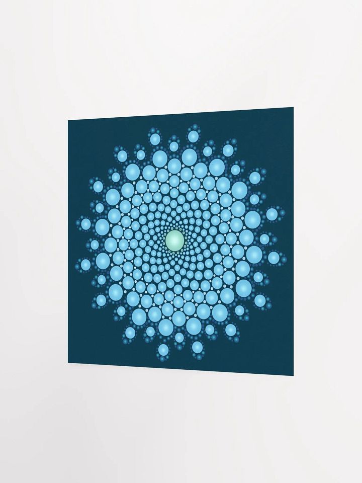 Blue Dot Mandala Enhanced Matte Paper Poster product image (6)