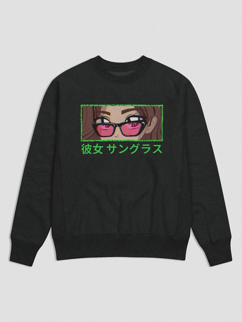 Champion x Anime Shades Sweatshirt (Lime)