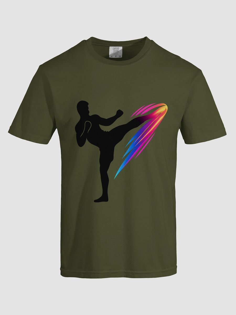 Kick Boxing Vibrant Number 2 Brush Stroke T-Shirt product image (21)