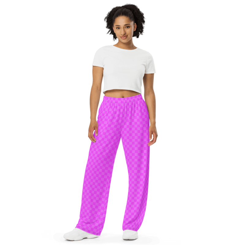 Premium Pink Checkered Pants product image (1)