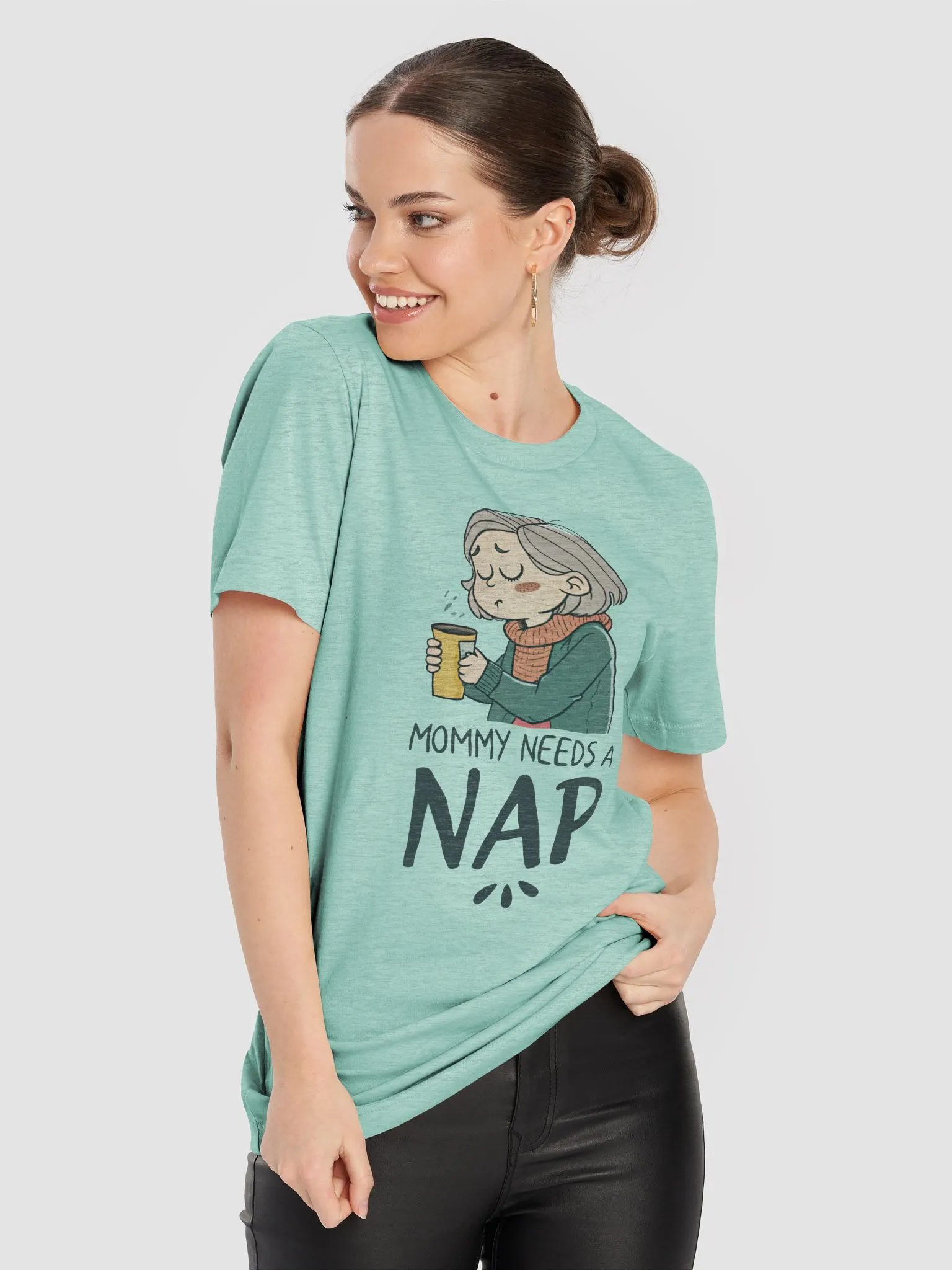 Mommy Needs A Nap Cotton Tee, Short Sleeves T Shirt For Mom, Mother Day Gift, Gift for Momes, Mom Shirt product image (2)