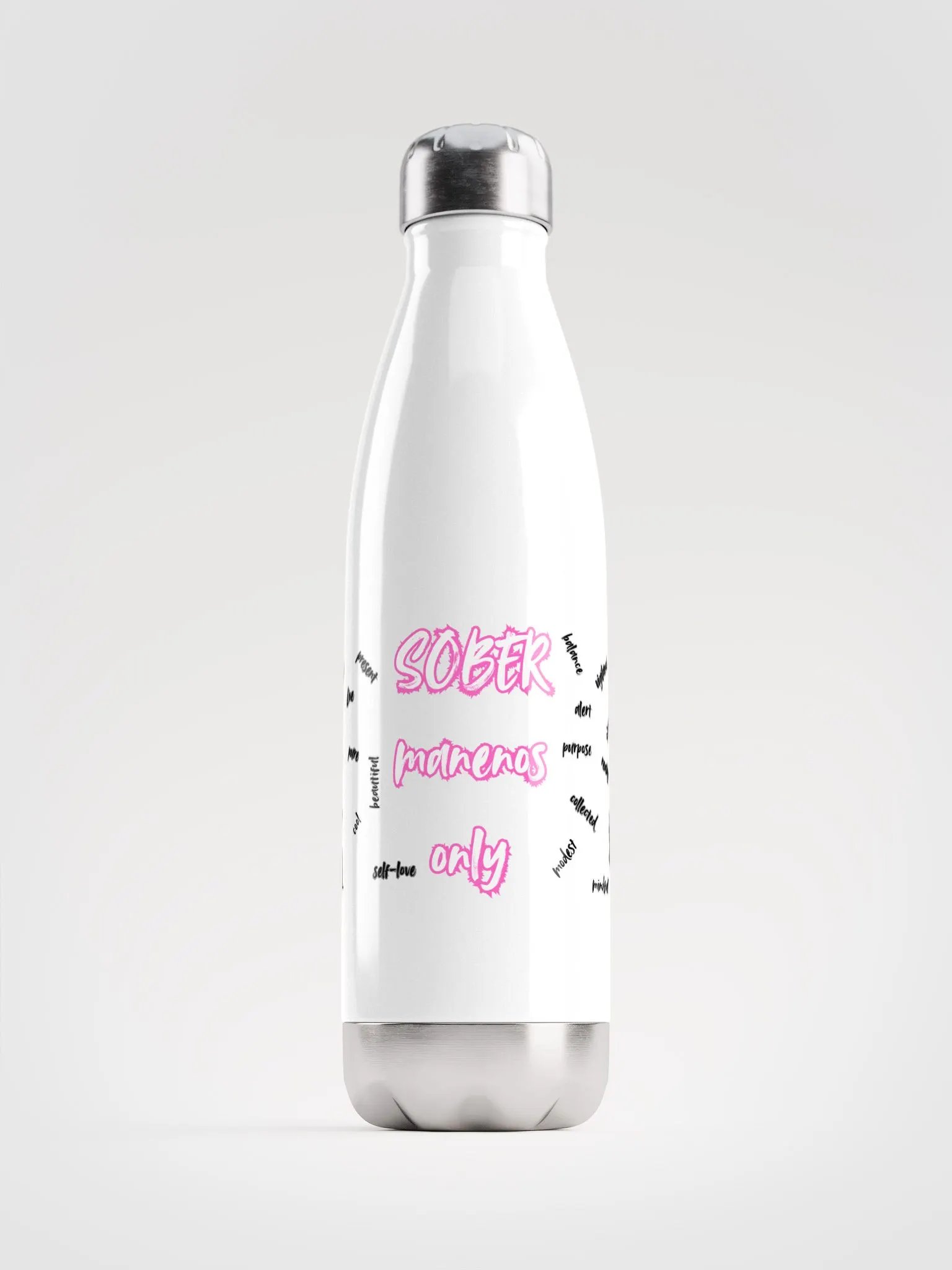 SOBER Manenos Only Stainless Steel Water Bottle product image (5)