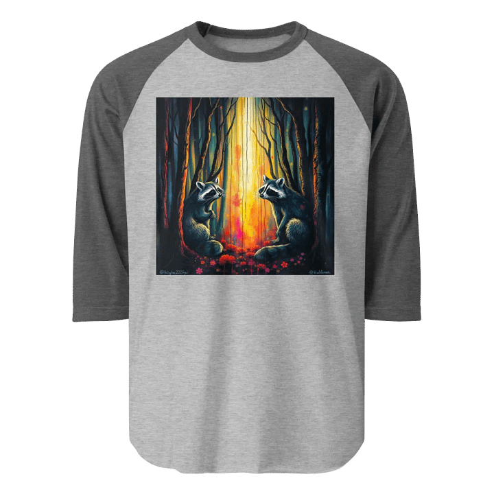 Mystical Raccoon Forest Raglan Tee product image (1)