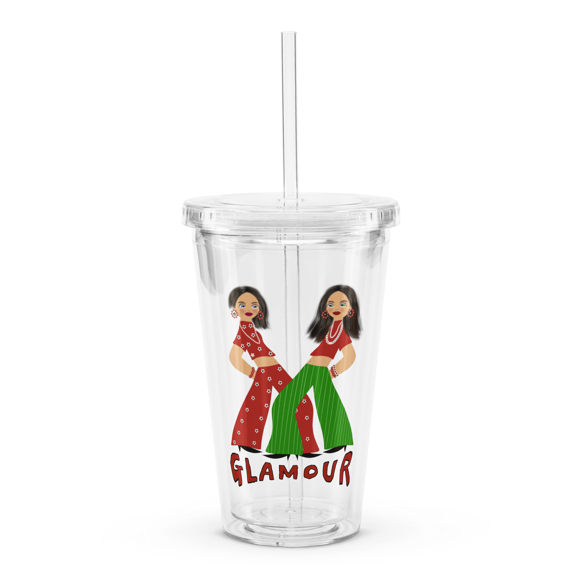 Glamourous Duo Clear Tumbler product image (1)