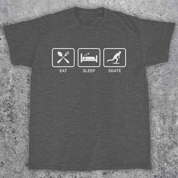 Eat sleep skate, Funny skateboarding t-shirt, Unisex product image (4)