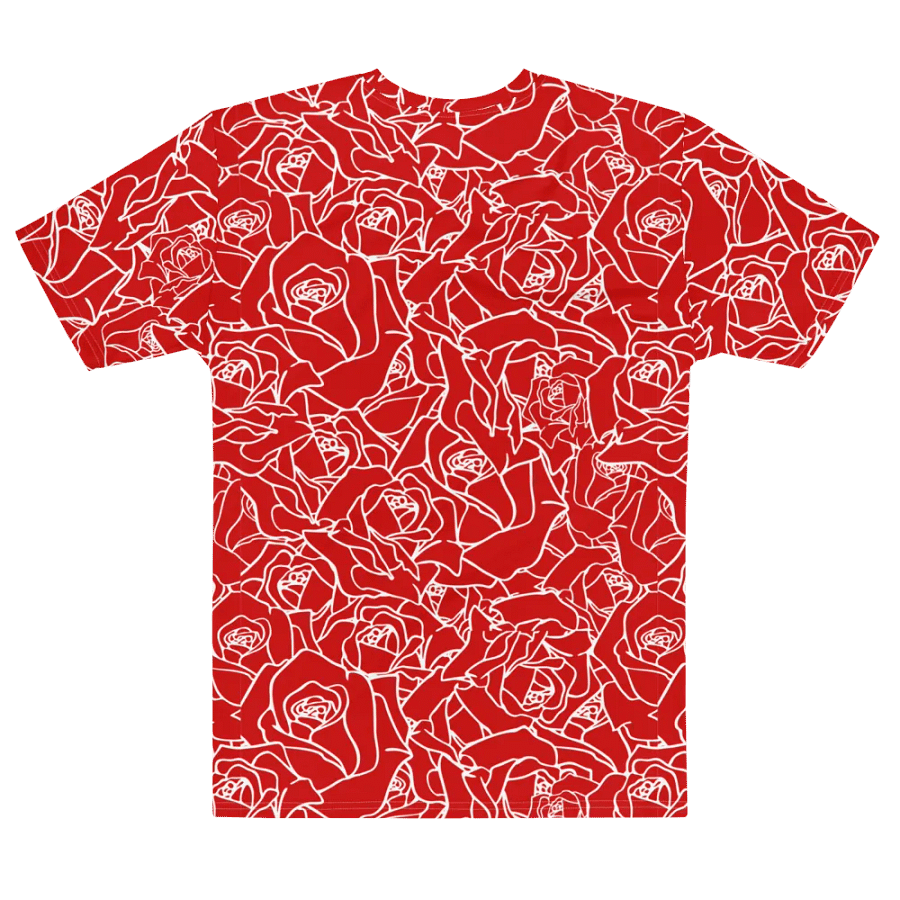 Loads of Roses · red-white crew neck t-shirt product image (7)