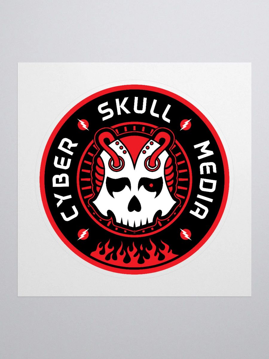 Cyber Skull Media Logo Sticker product image (1)
