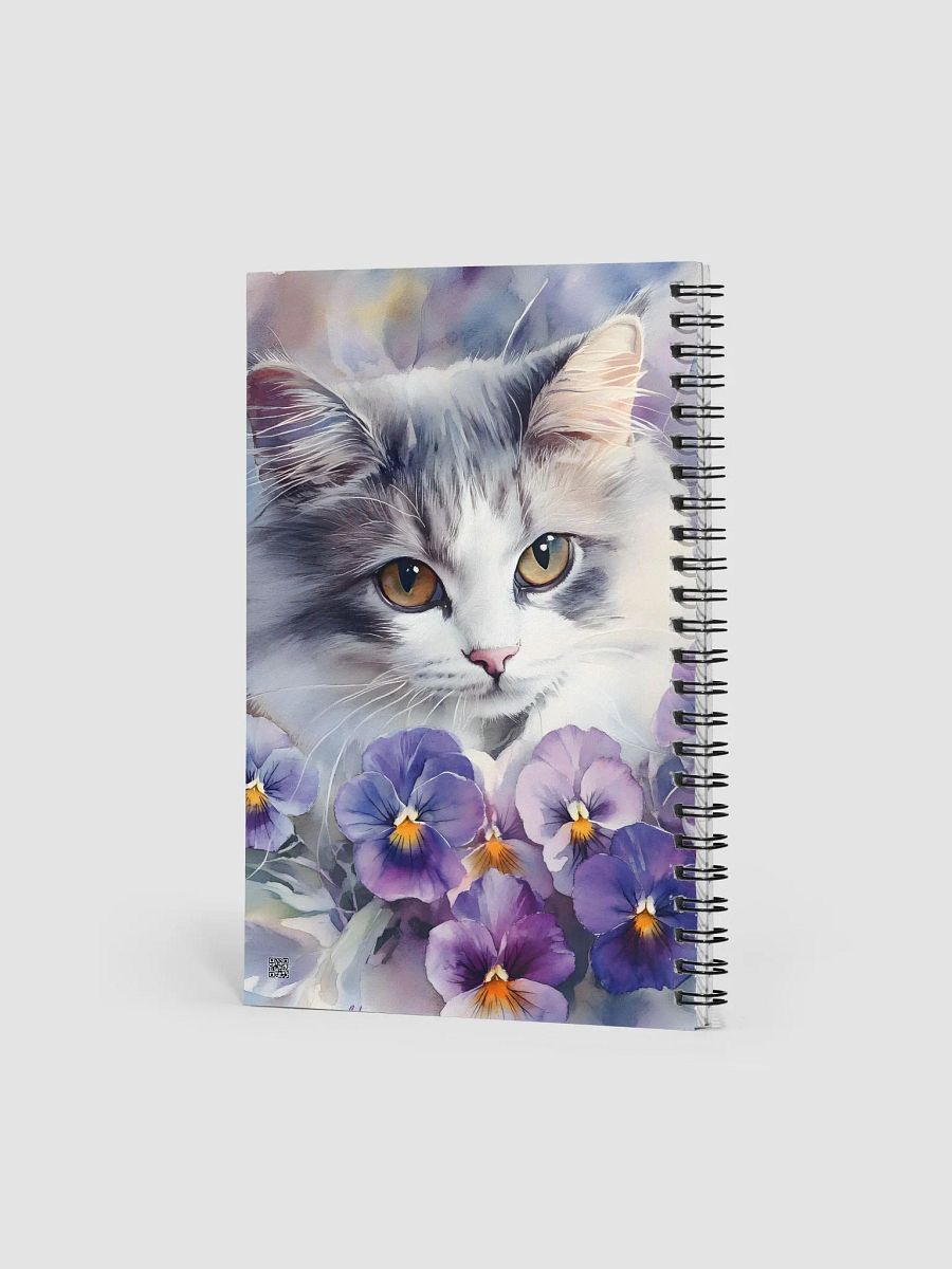Pansy Cat Spiral Notebook product image (2)