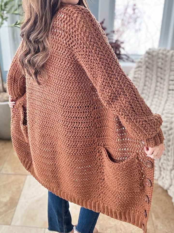 Crop Or Not Cardigan Crochet Pattern product image (2)