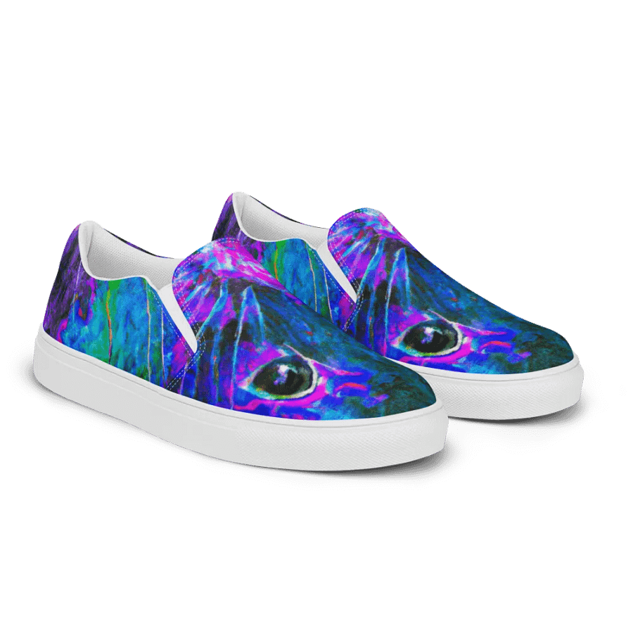 Abstract ratty slip on canvas shoes (womens) product image (10)