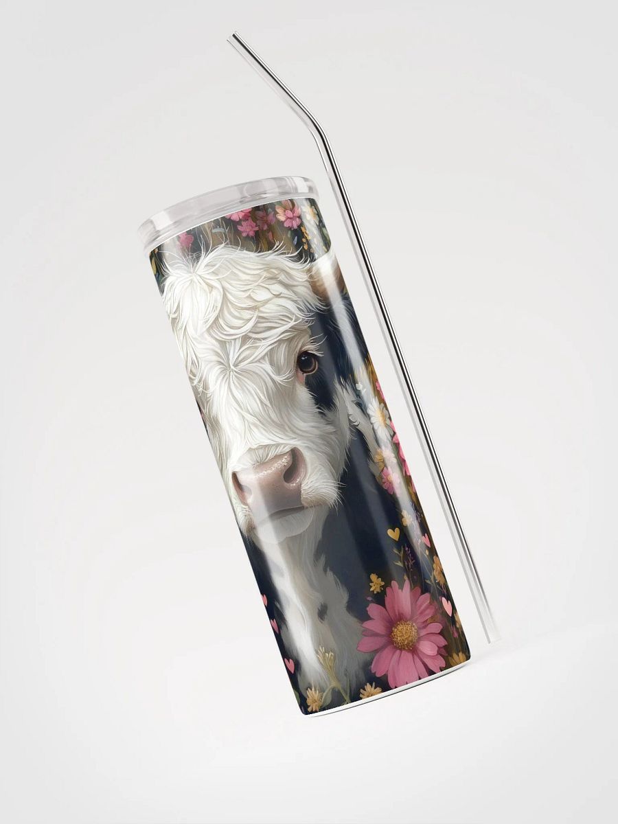 Floral Cow Stainless Steel Tumbler product image (4)