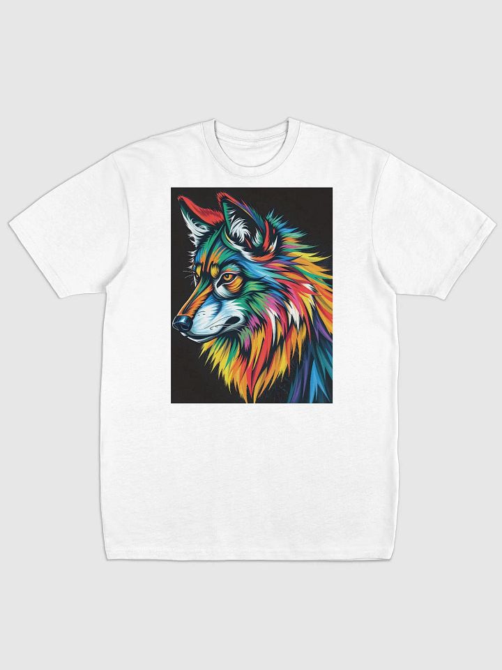Vibrant Wolf Illustration Men's Tee product image (1)