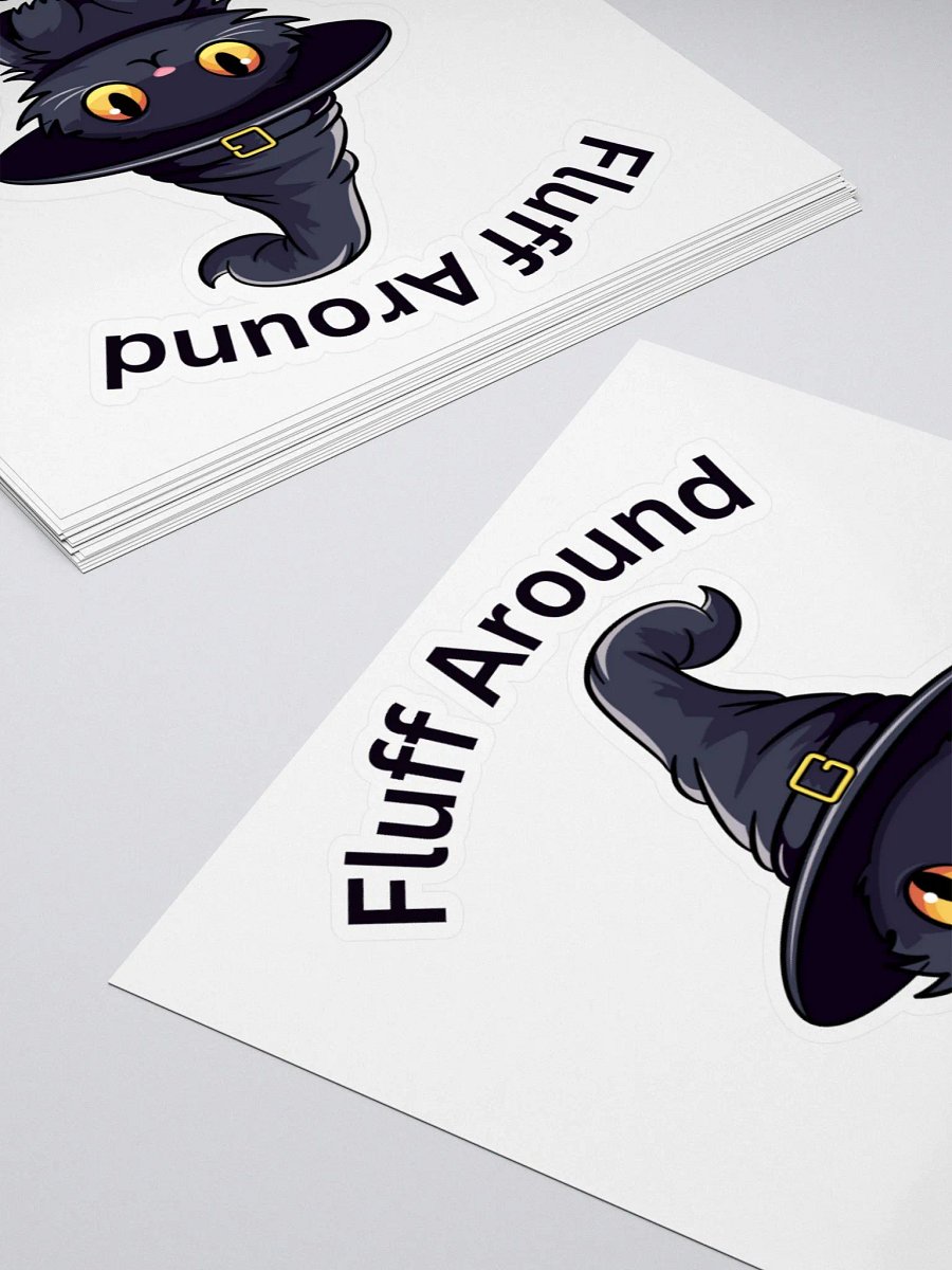 Fluff Around Cat Stickers product image (10)
