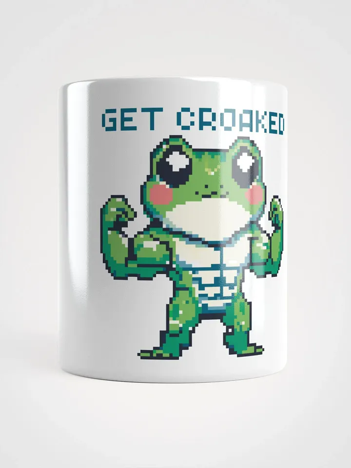 Get Croaked Yoked Pixel Frederick White Mug product image (1)