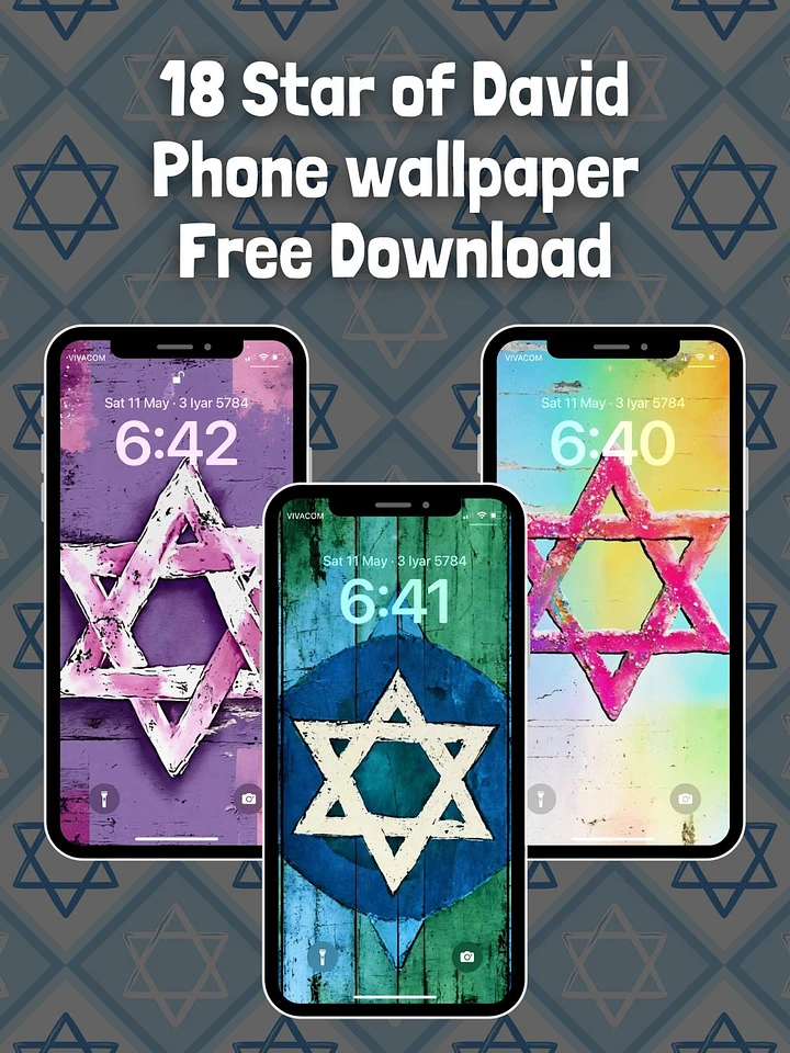 18 Star of David Phone Wallpapers product image (1)