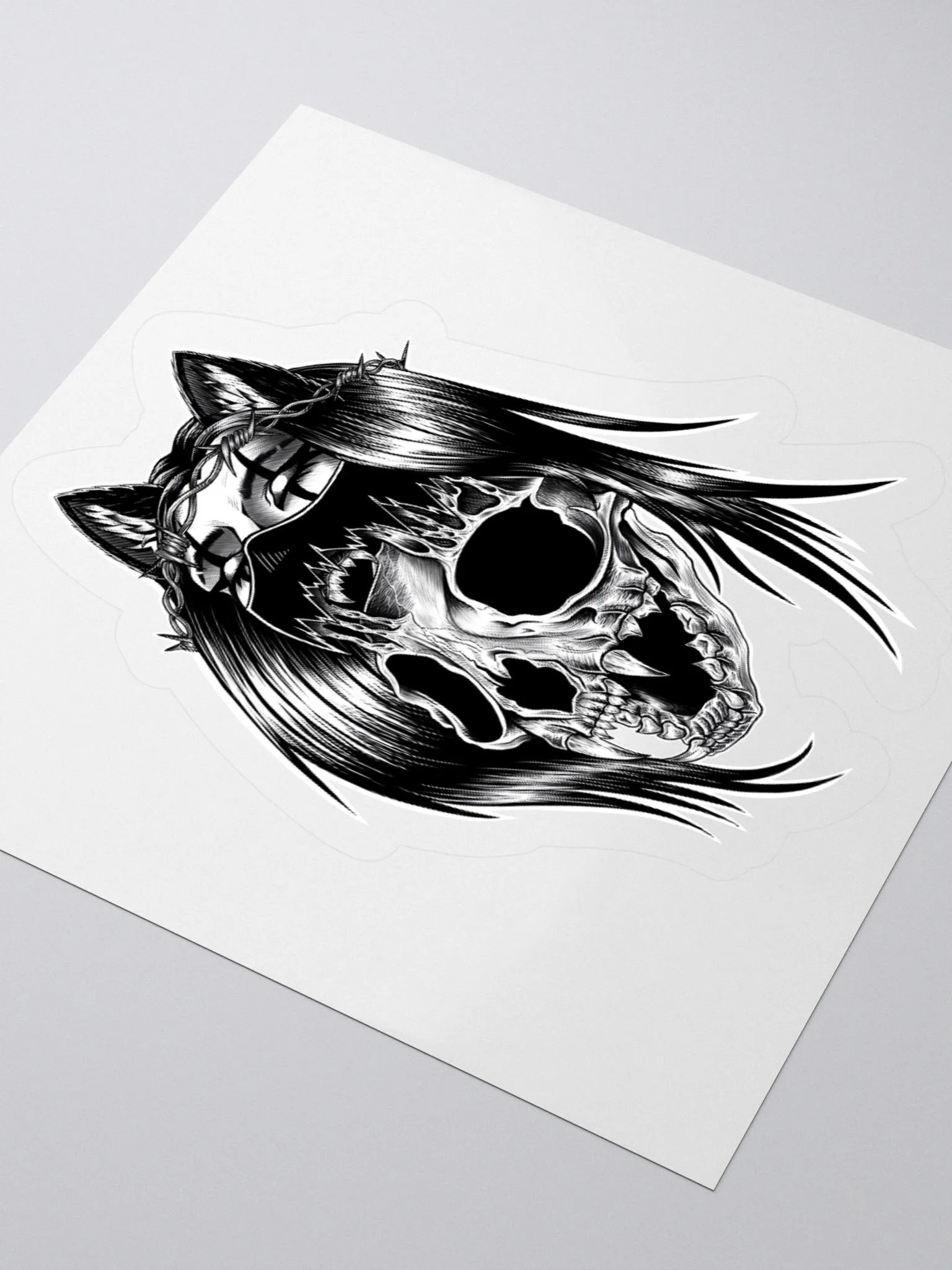 Metal Skull n' Bones Sticker product image (7)