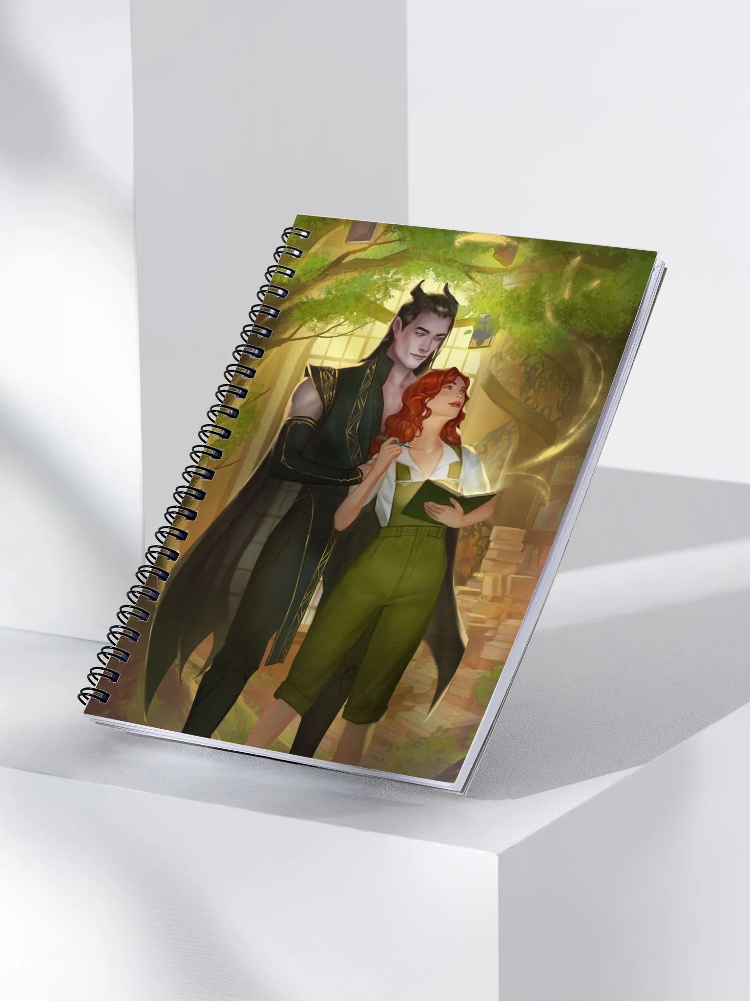 Enchanted Library Tree Spiral Notebook product image (3)