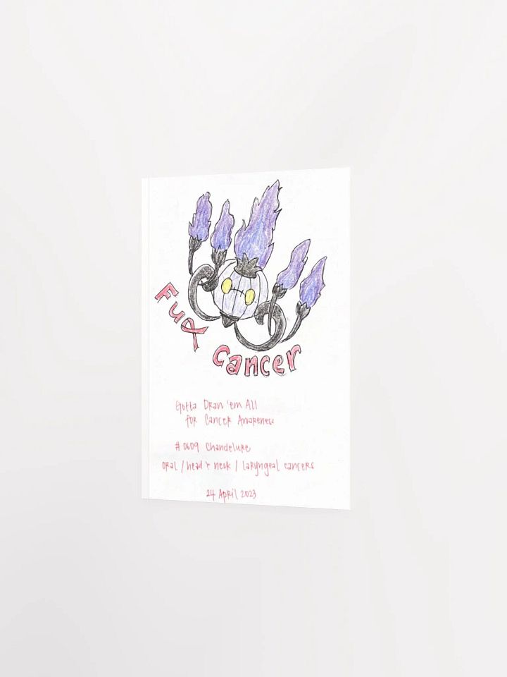 Chandelier Monster with Head and Neck Cancer Awareness product image (2)