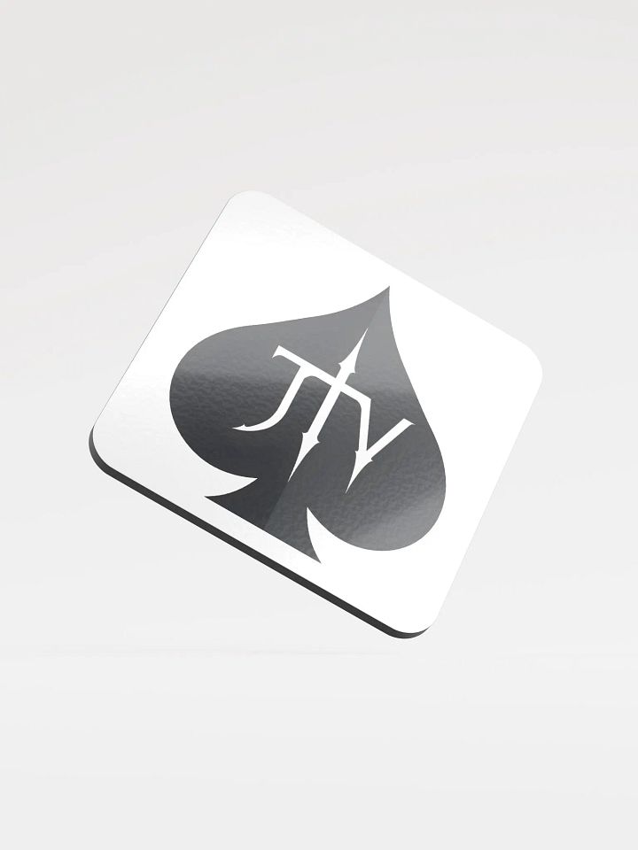 JTV Spade Logo Glossed Cork Coaster product image (1)