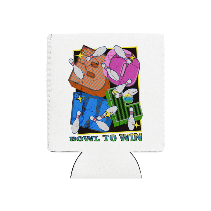 Bowl To Win Block Letter Can Cooler product image (1)