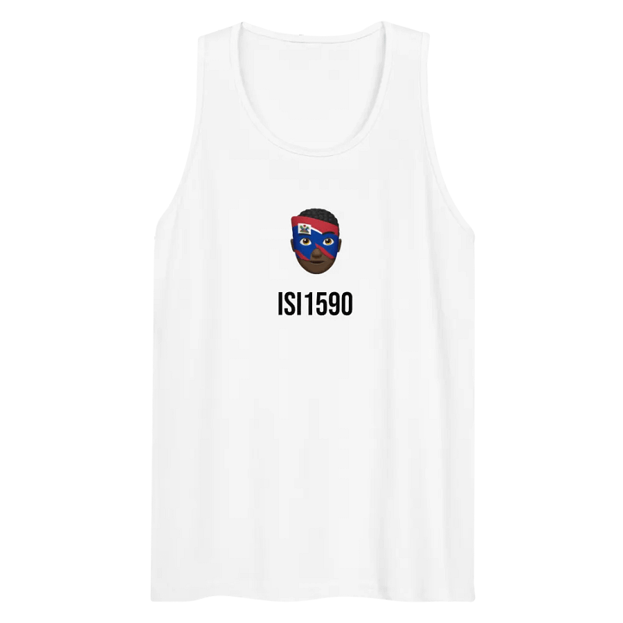 Haitian Flag Emoji Mask Tank Top product image (10)