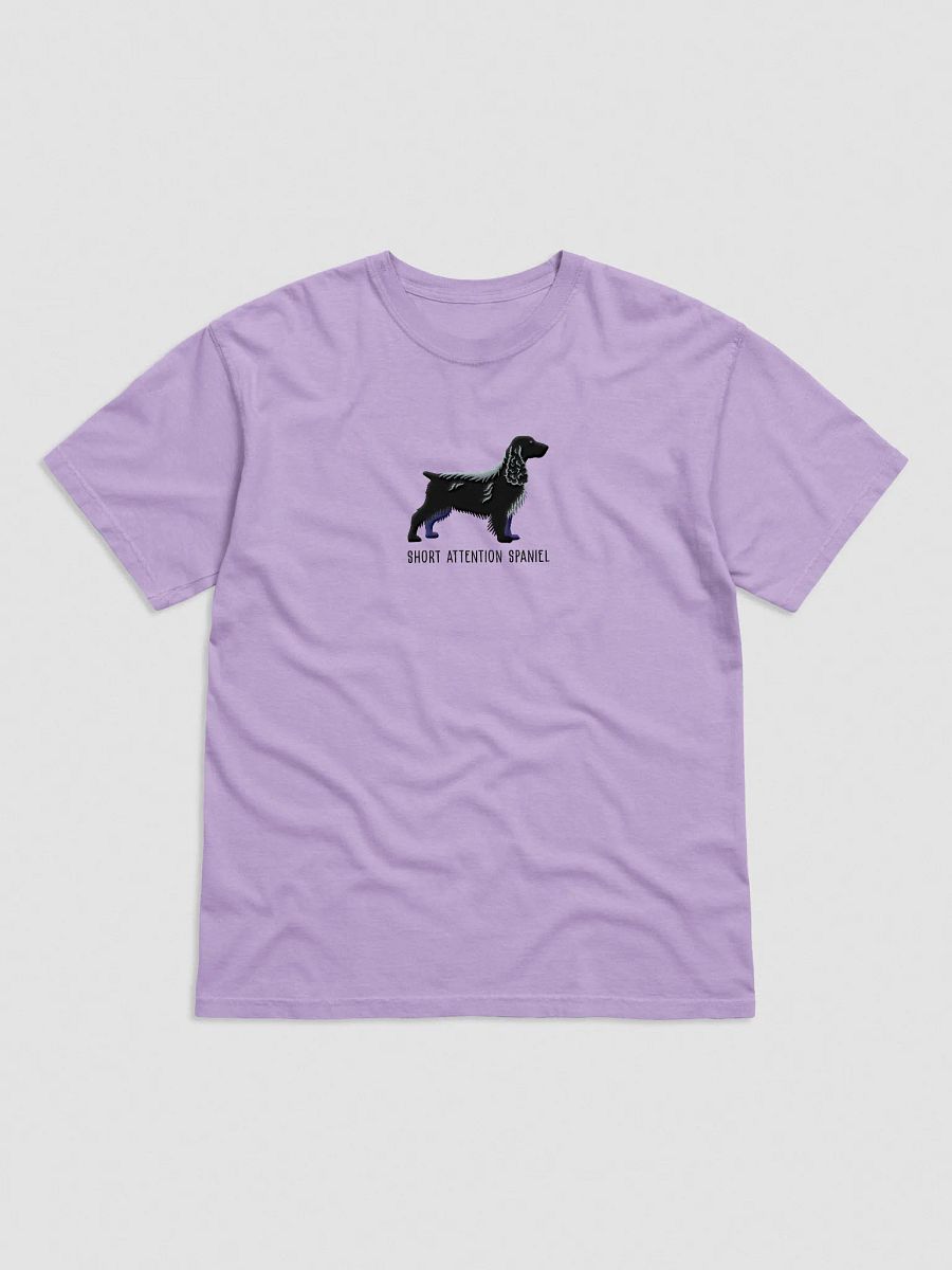 Short Attention Spaniel T-Shirt(Embroidered) of a Field Spaniel(Black) product image (33)