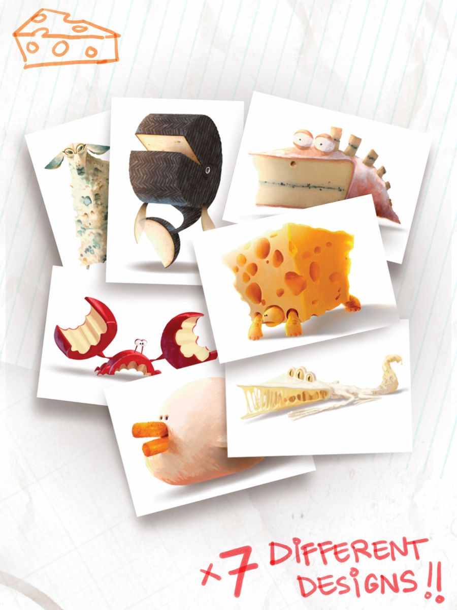 Cheese Creatures - POSTCARDS product image (1)