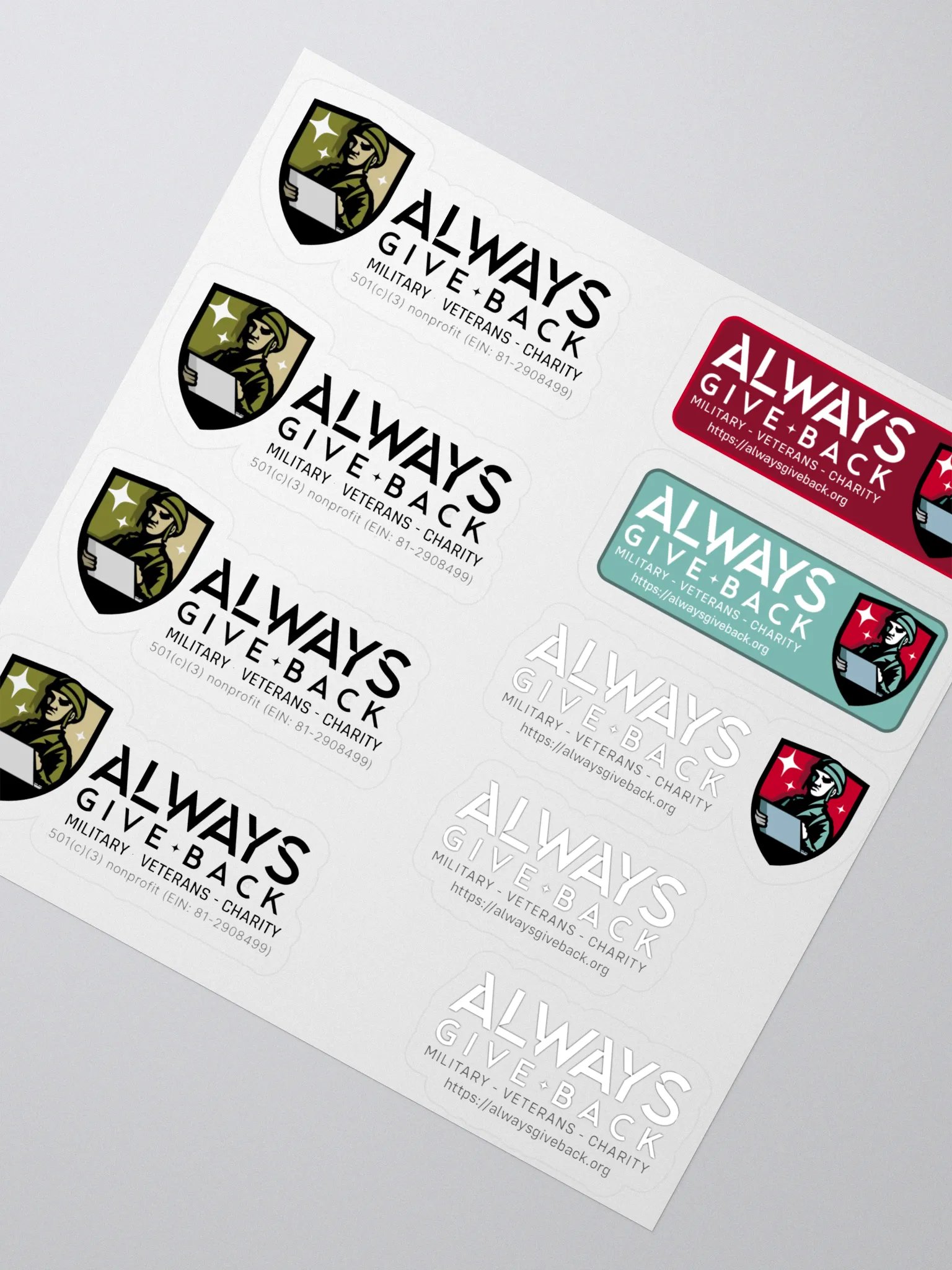 Always Give Back Military Stickers product image (2)