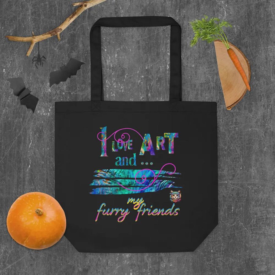 love art and pets Tote Bag for art students moms daughters friends art teachers product image (10)