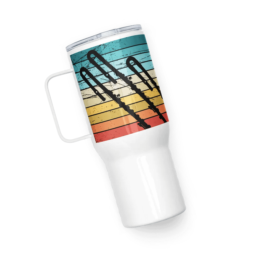 Retro Abstract Flute Stainless Steel Travel Mug - Bass product image (5)