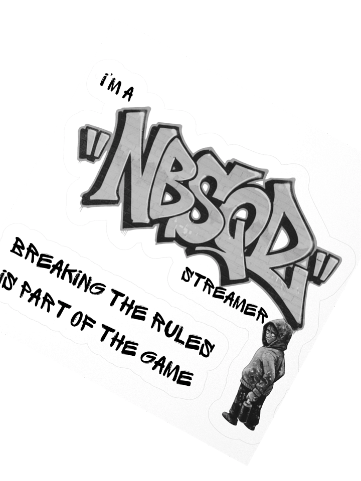 Noobsquad “NBSQD Graffiti – Break The Rules, It’s Part of The Game” Stickers product image (7)