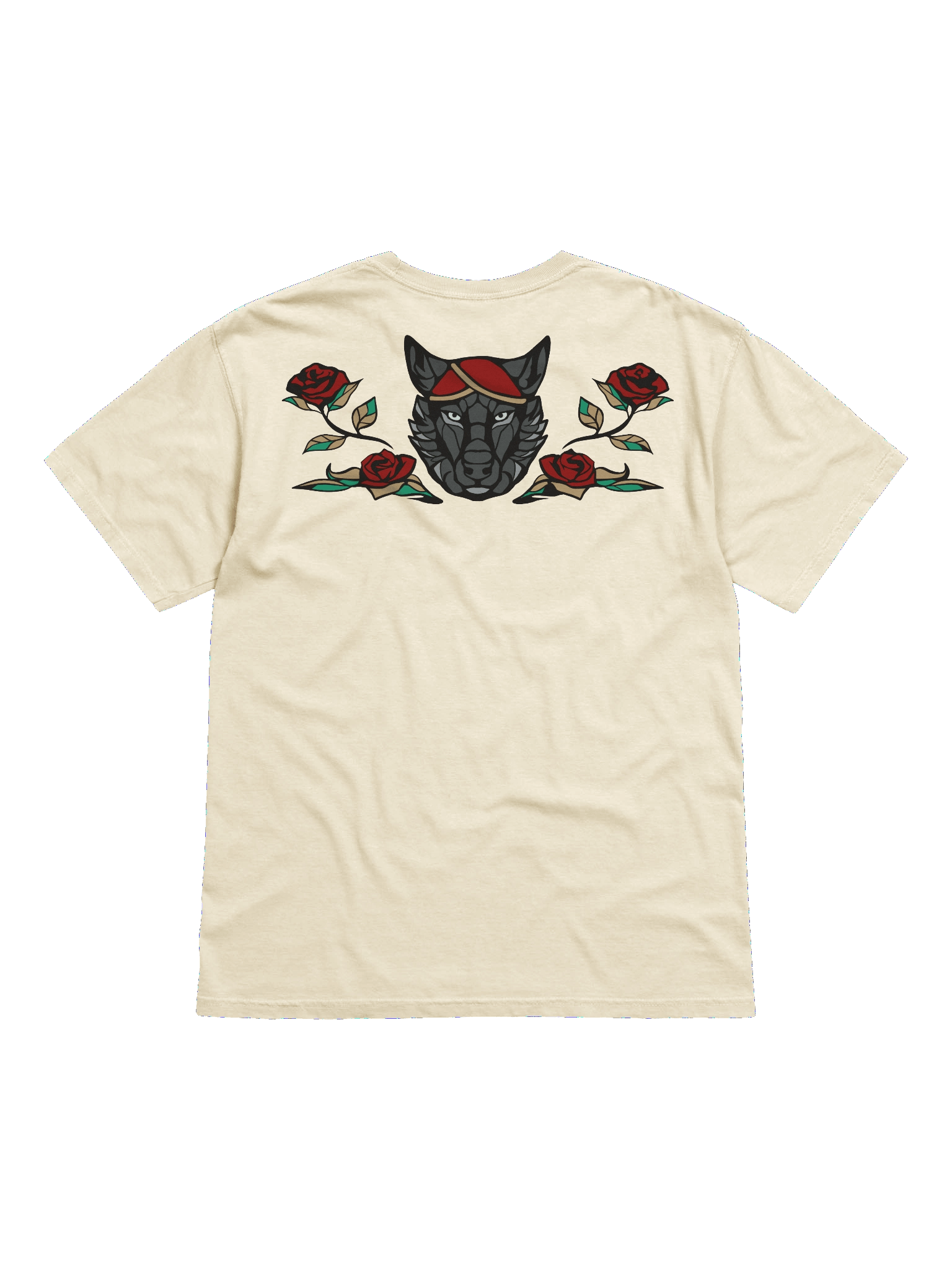 T-Shirt with back print - Wolf & Roses product image (4)